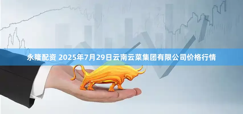 永隆配资 2025年7月29日云南云菜集团有限公司价格行情